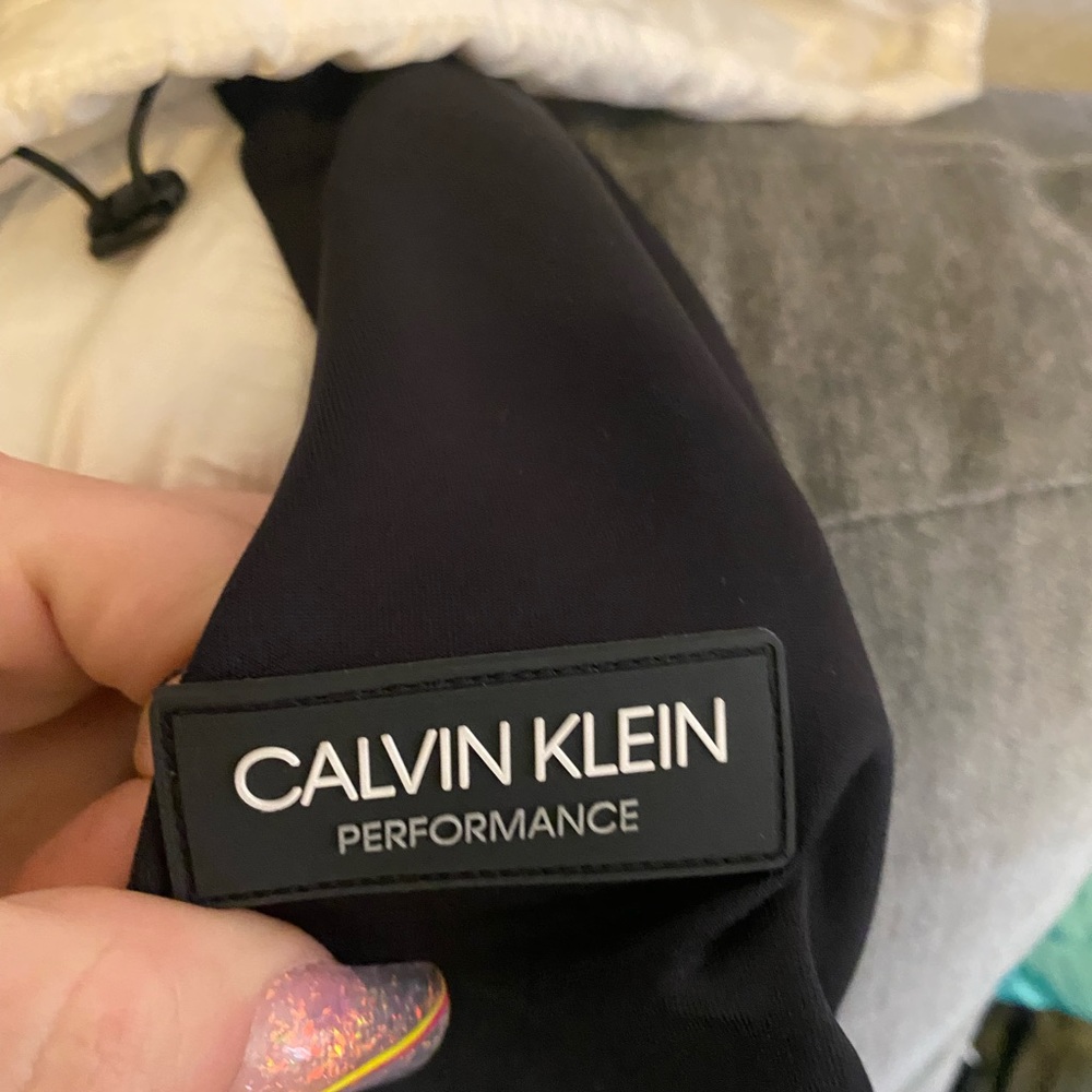 Calvin Klein mixed media jacket